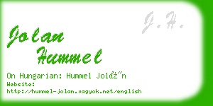 jolan hummel business card